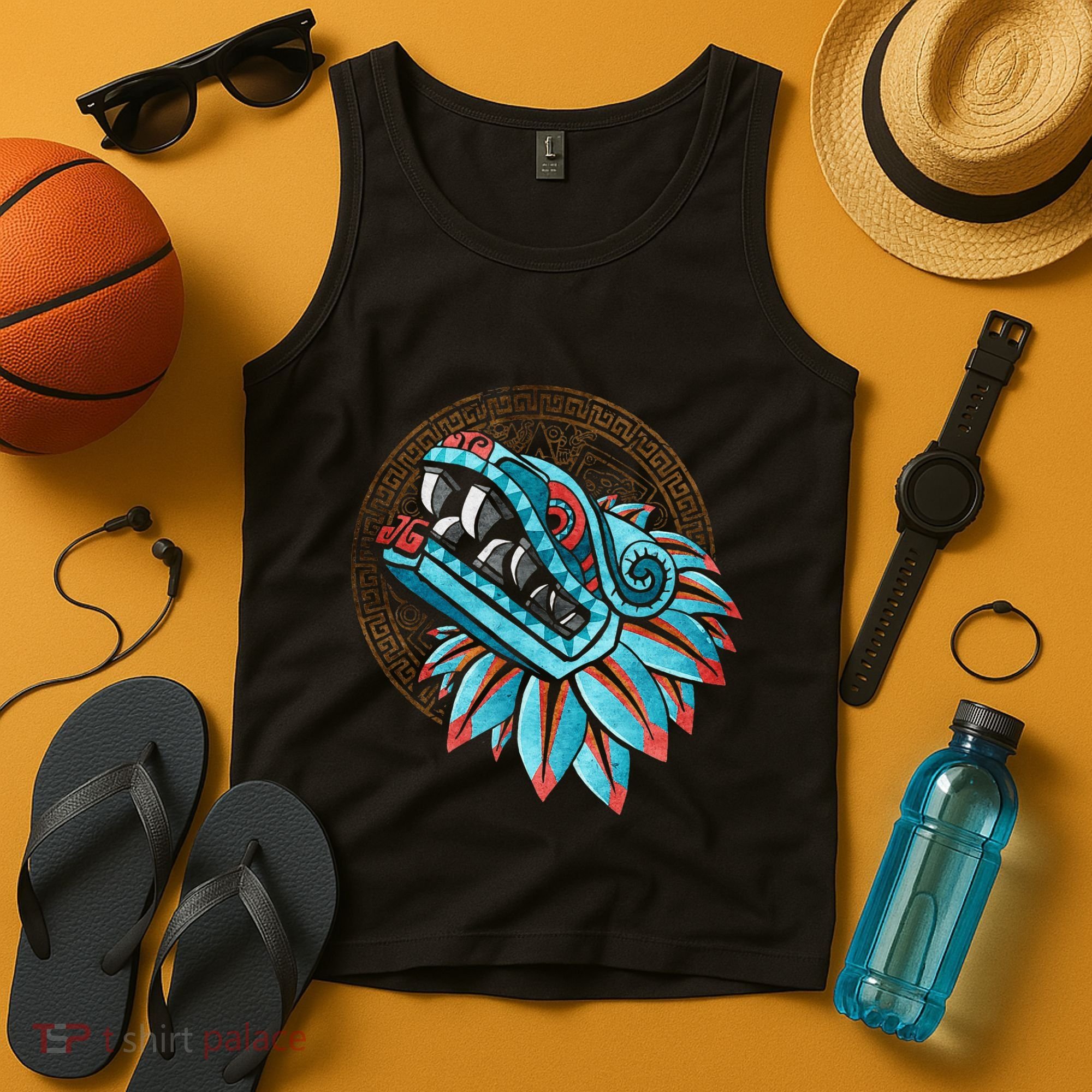 Quetzalcoatl Aztec Feathered Serpent Mayan Inca Toltec Tank Top