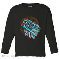 Quetzalcoatl Aztec Feathered Serpent Mayan Inca Toltec Toddler Long Sleeve Shirt thumb 0