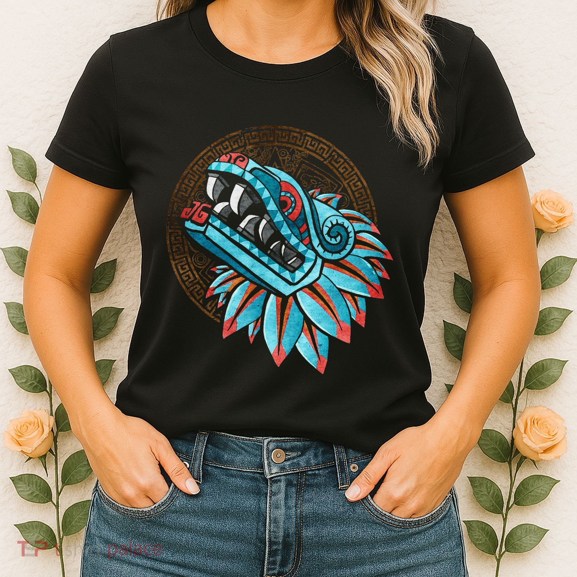 Quetzalcoatl Aztec Feathered Serpent Mayan Inca Toltec Women's T-Shirt