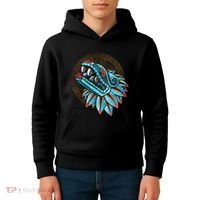 Quetzalcoatl Aztec Feathered Serpent Mayan Inca Toltec Kids Hoodie thumb 4