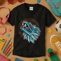 Quetzalcoatl Aztec Feathered Serpent Mayan Inca Toltec Kids T-Shirt thumb 3