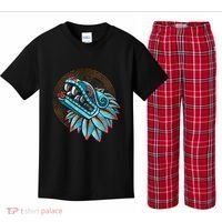 Quetzalcoatl Aztec Feathered Serpent Mayan Inca Toltec Kids Plaid Pajama Set thumb 0