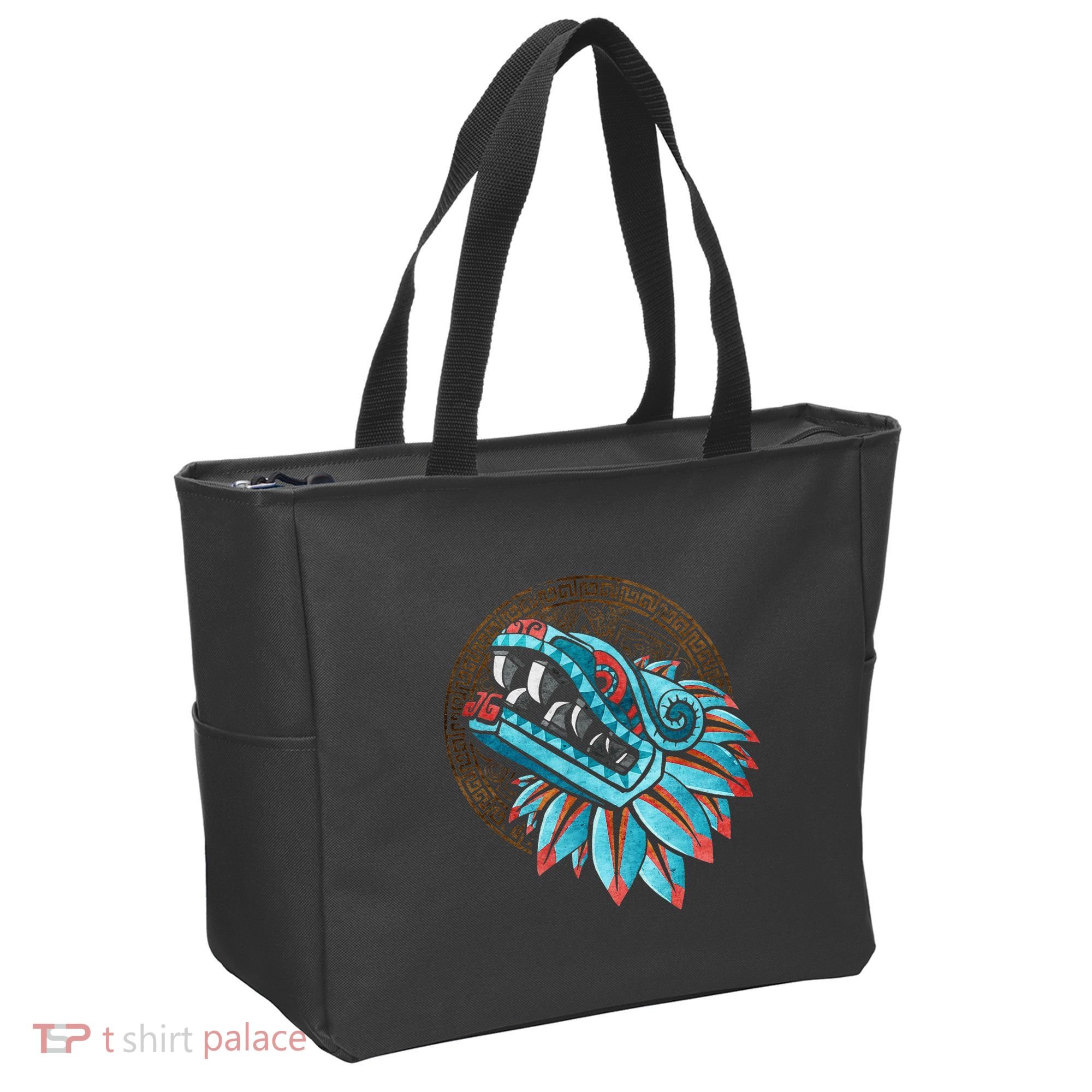 Quetzalcoatl Aztec Feathered Serpent Mayan Inca Toltec Tote Bag