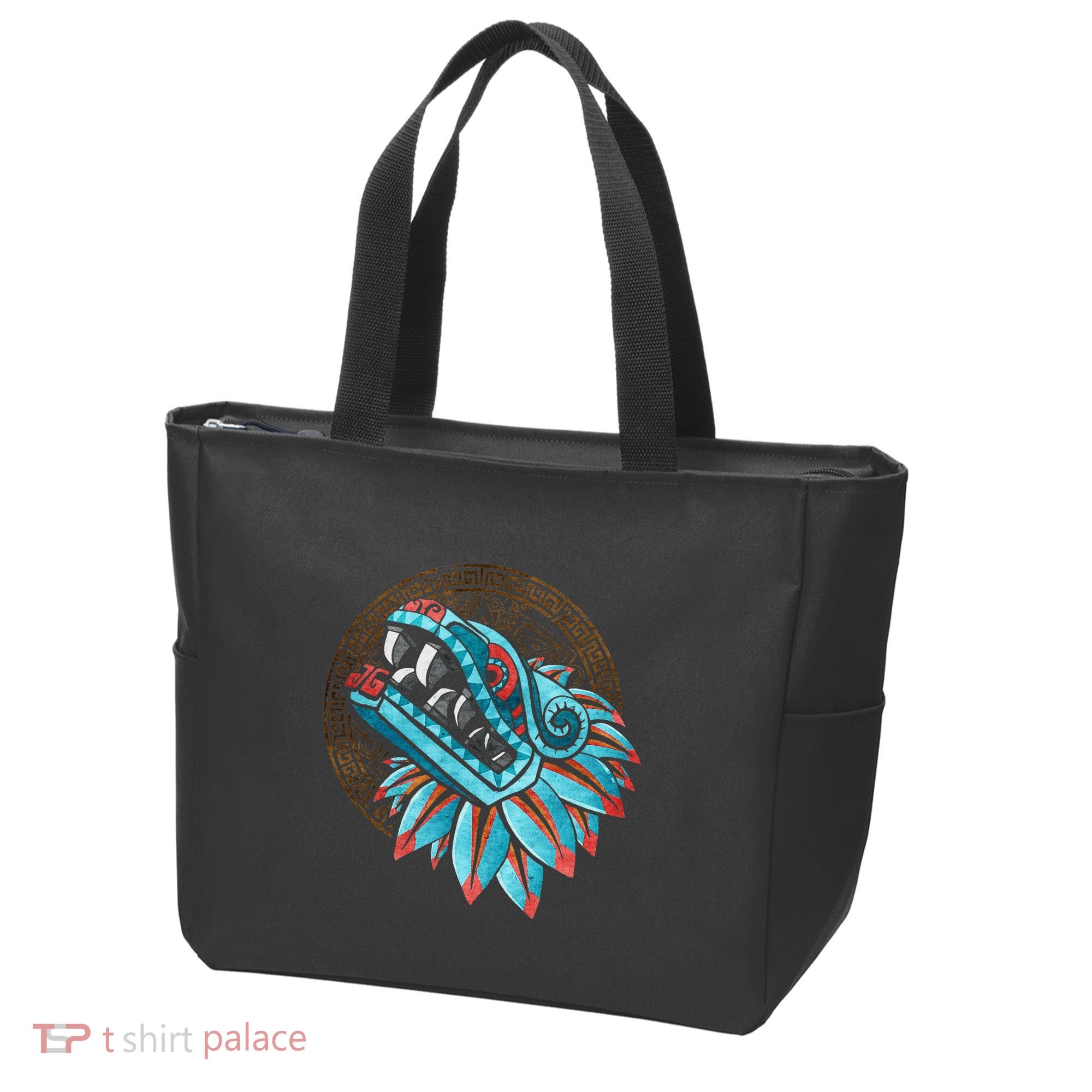 Quetzalcoatl Aztec Feathered Serpent Mayan Inca Toltec Tote Bag