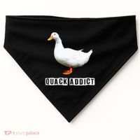 Quack Addict Funny Duck Lover USA-Made Doggie Bandana thumb 0