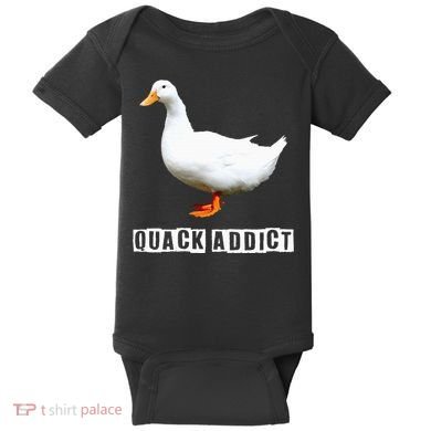 Quack Addict Funny Duck Lover Baby Bodysuit