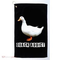 Quack Addict Funny Duck Lover Golf Towel thumb 0