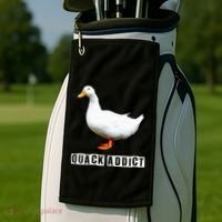 Quack Addict Funny Duck Lover Golf Towel thumb 2