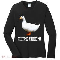 Quack Addict Funny Duck Lover Women's Long Sleeve Shirt thumb 0