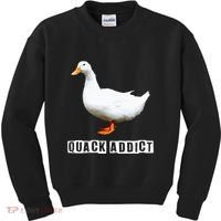 Quack Addict Funny Duck Lover Kids Sweatshirt thumb 0