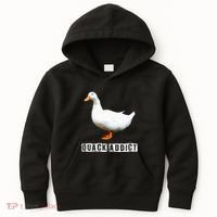 Quack Addict Funny Duck Lover Kids Hoodie thumb 0
