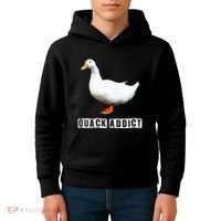 Quack Addict Funny Duck Lover Kids Hoodie thumb 4