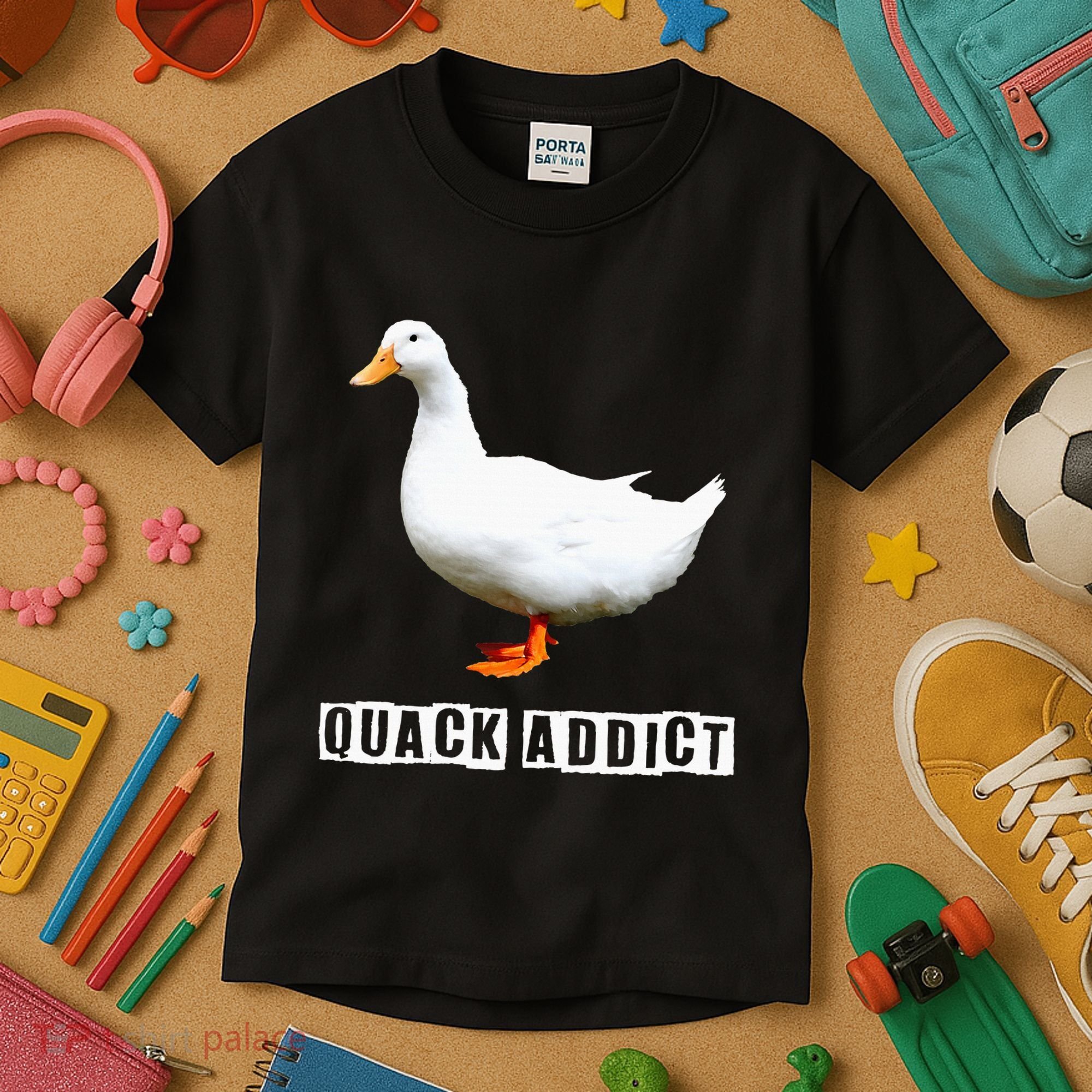 Quack Addict Funny Duck Lover Kids T-Shirt