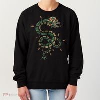 Quetzalcoatl Aztec Feathered Serpent Mayan Inca Toltec Women's Sweatshirt thumb 0