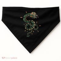 Quetzalcoatl Aztec Feathered Serpent Mayan Inca Toltec USA-Made Doggie Bandana thumb 0