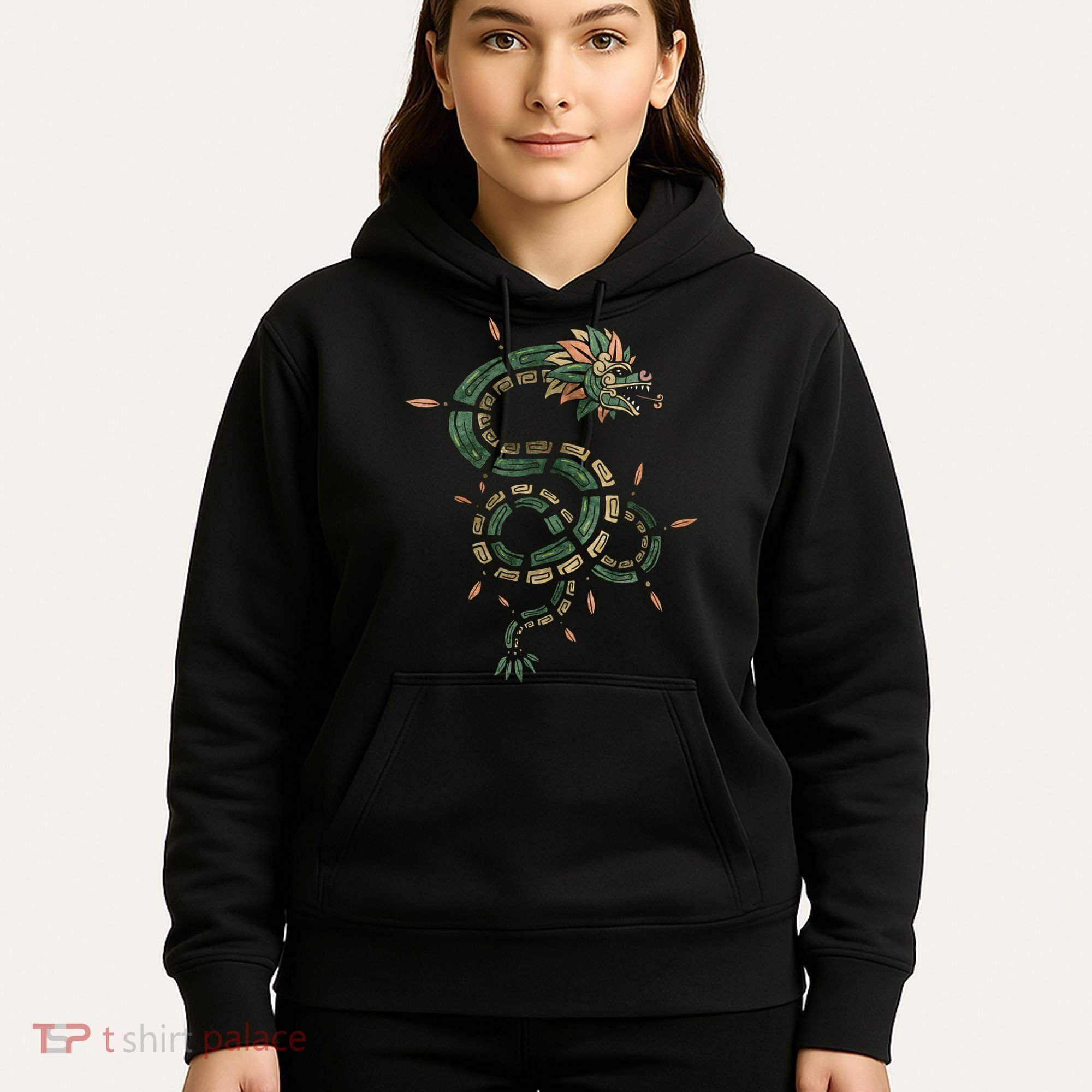 Quetzalcoatl Aztec Feathered Serpent Mayan Inca Toltec Hoodie