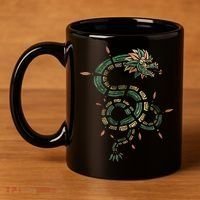 Quetzalcoatl Aztec Feathered Serpent Mayan Inca Toltec 11oz C Handle Ceramic Mug thumb 4