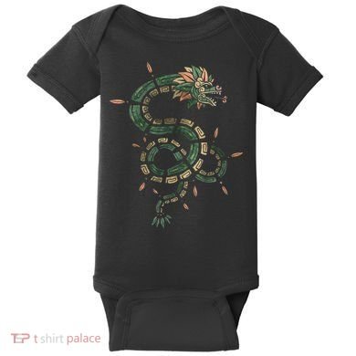 Quetzalcoatl Aztec Feathered Serpent Mayan Inca Toltec Baby Bodysuit