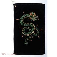 Quetzalcoatl Aztec Feathered Serpent Mayan Inca Toltec Golf Towel thumb 0