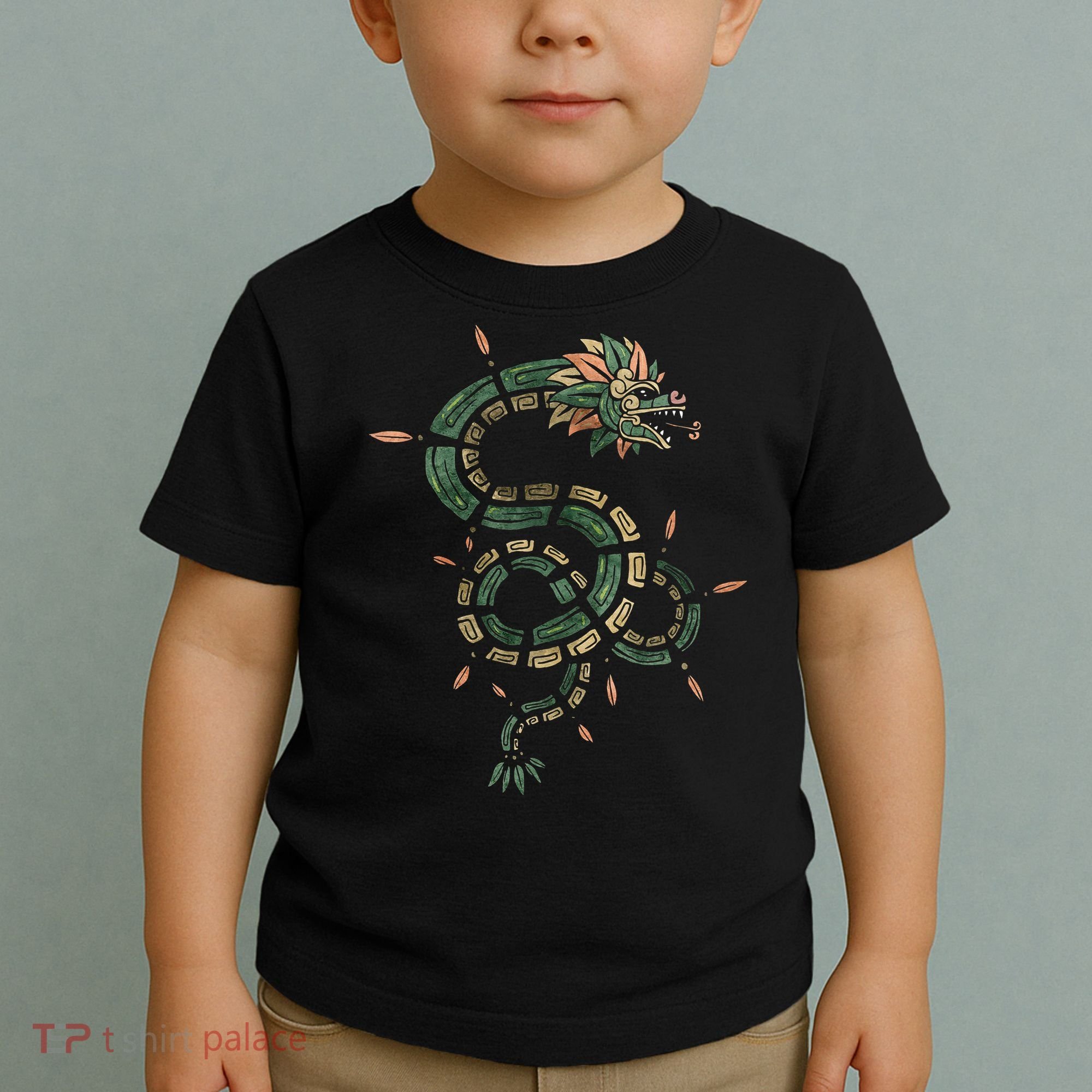 Quetzalcoatl Aztec Feathered Serpent Mayan Inca Toltec Toddler T-Shirt