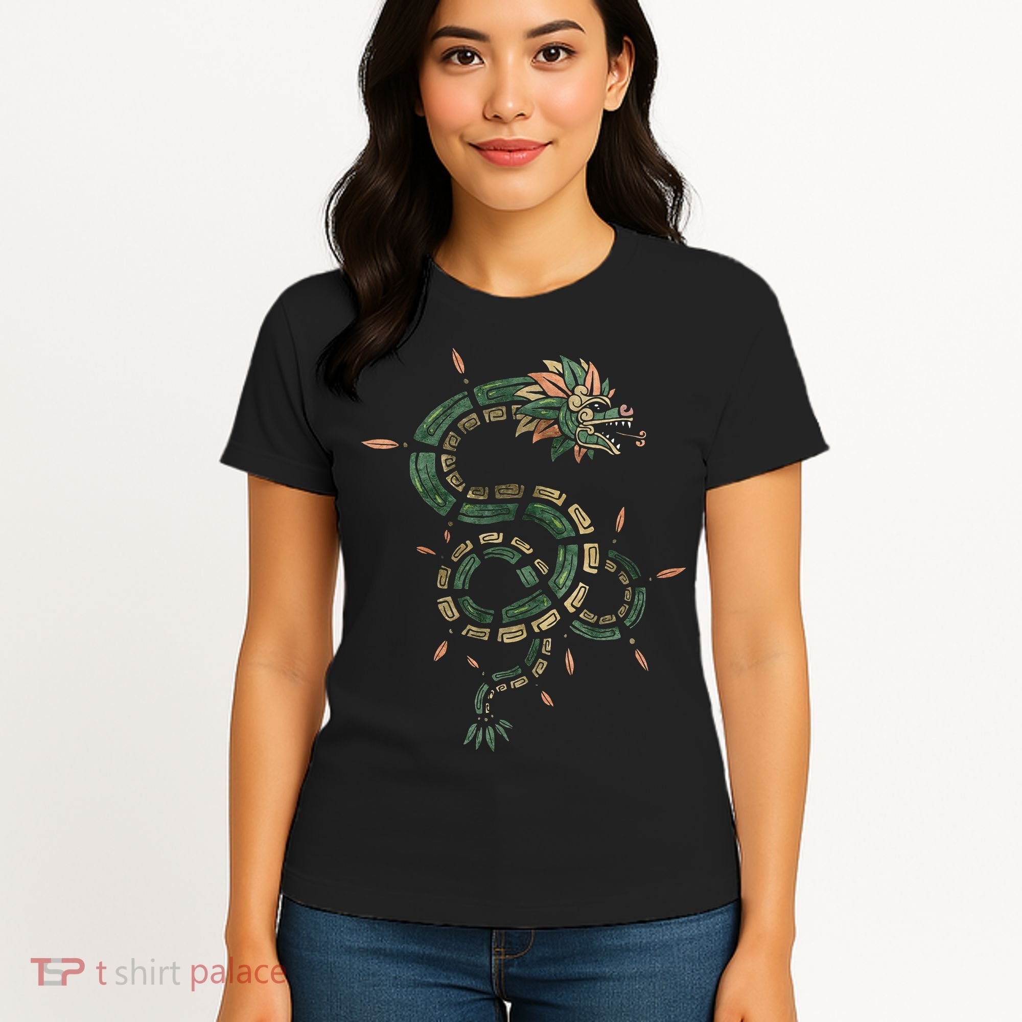 Quetzalcoatl Aztec Feathered Serpent Mayan Inca Toltec Women's T-Shirt