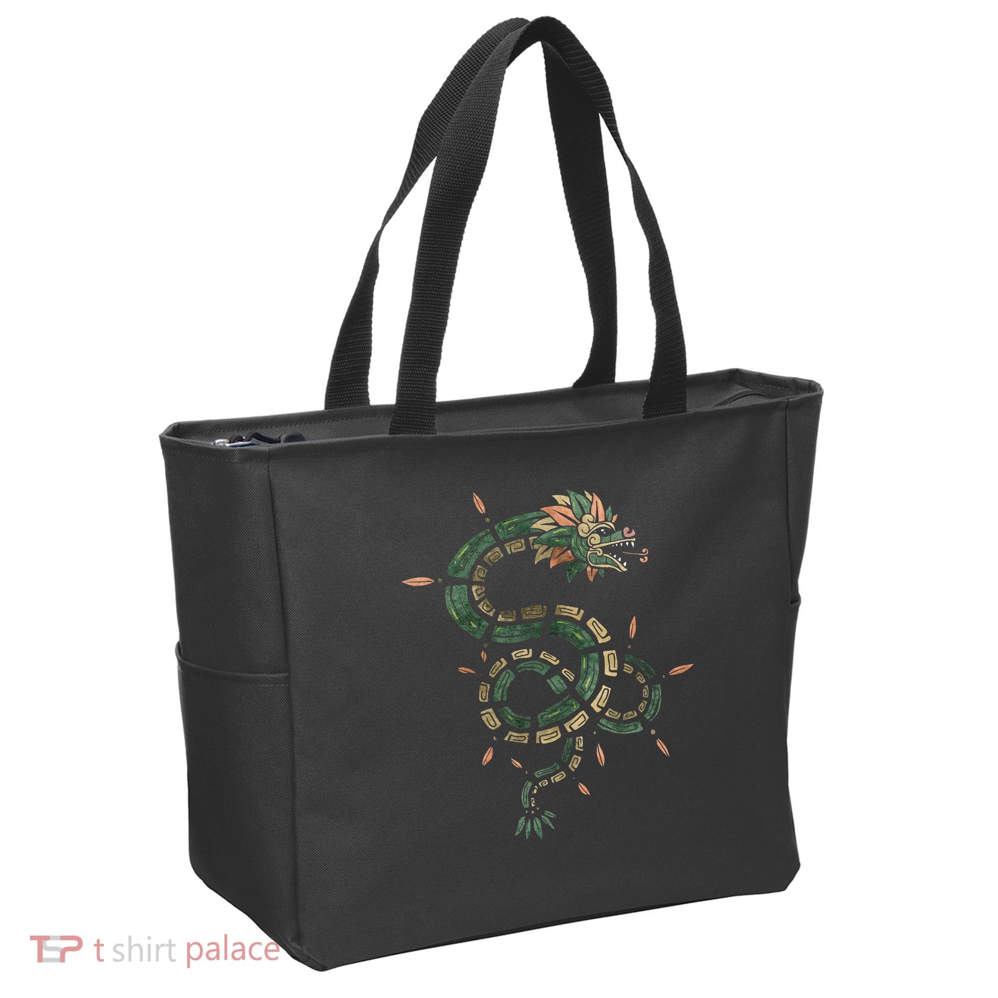 Quetzalcoatl Aztec Feathered Serpent Mayan Inca Toltec Tote Bag