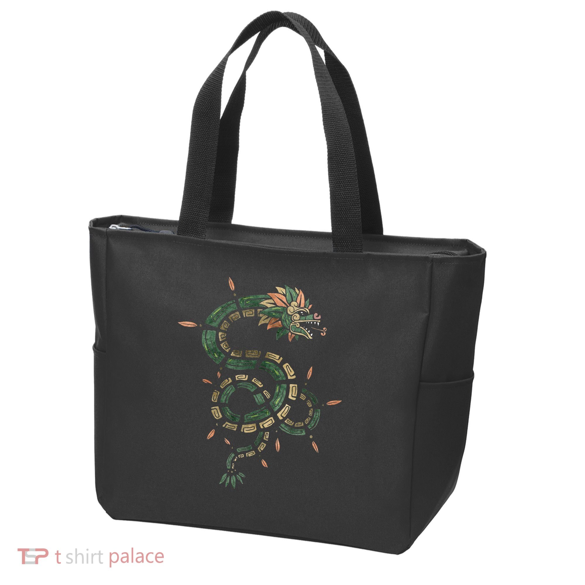 Quetzalcoatl Aztec Feathered Serpent Mayan Inca Toltec Tote Bag