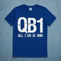 Qb1 All I Do Is Win Football Starting Quarterback Gift T-Shirt thumb 5