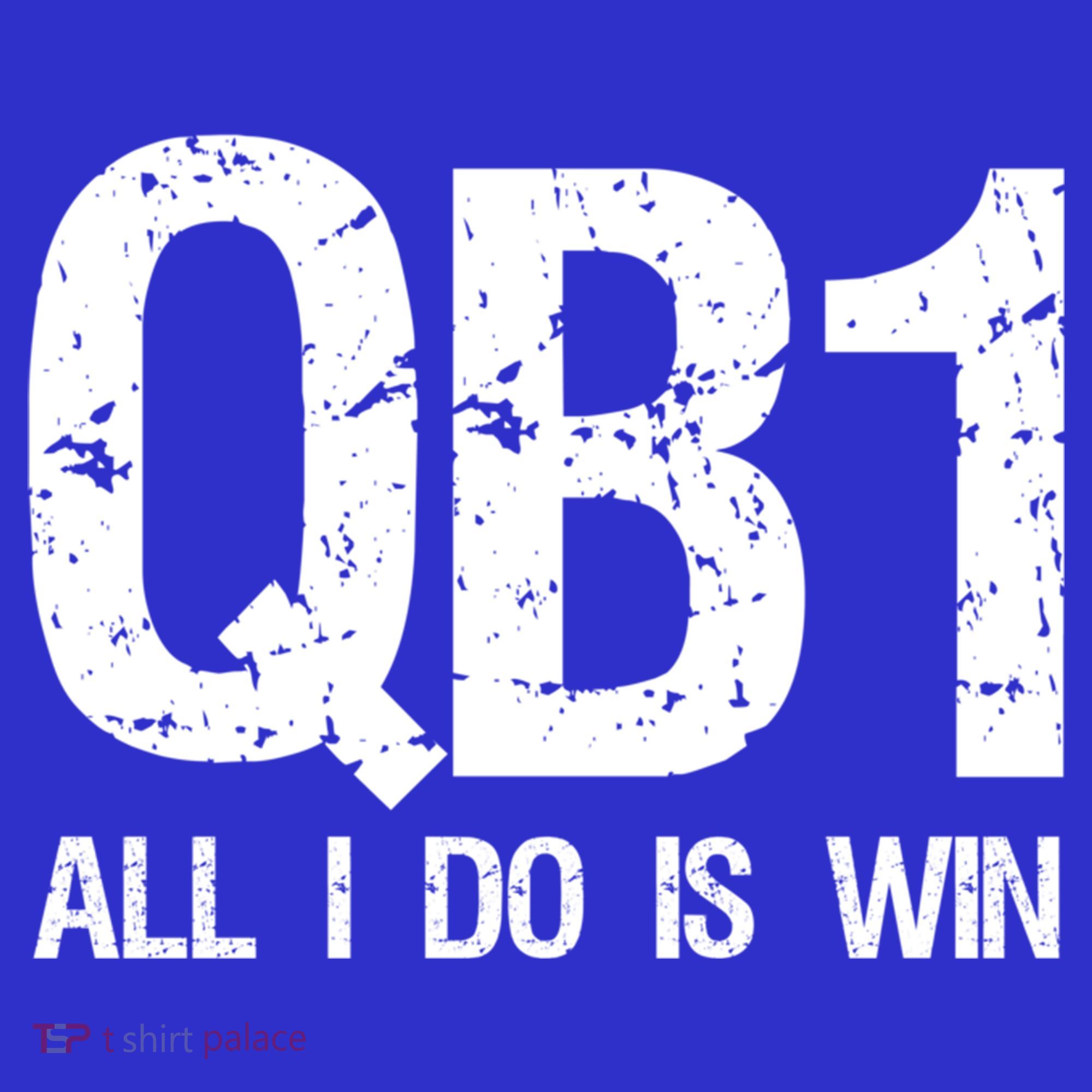 Qb1 All I Do Is Win Football Starting Quarterback Gift Women's Tank Top