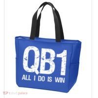 Qb1 All I Do Is Win Football Starting Quarterback Gift Tote Bag thumb 3