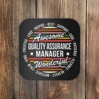 Quality Assurance Manager Gifts Appreciation Inspire Coaster thumb 0
