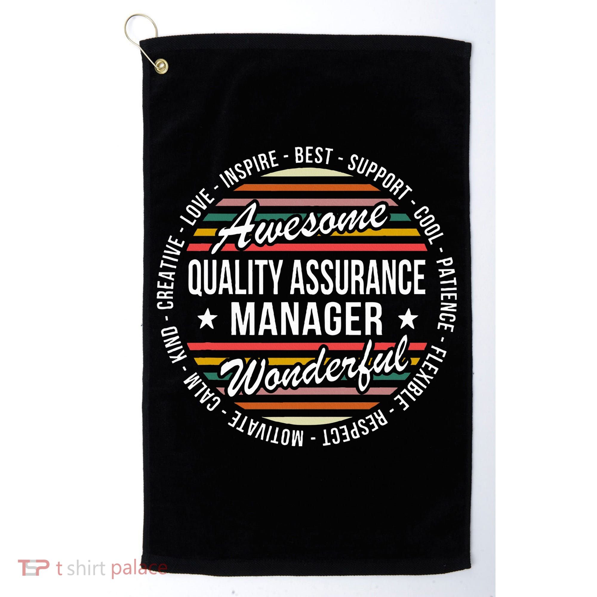 Quality Assurance Manager Gifts Appreciation Inspire Golf Towel