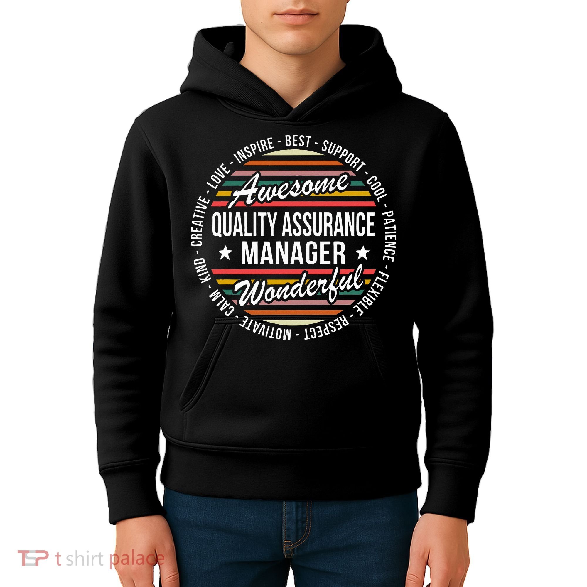 Quality Assurance Manager Gifts Appreciation Inspire Kids Hoodie