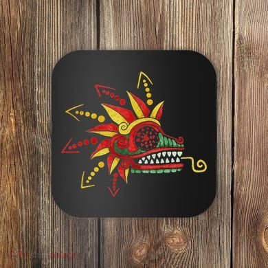 Quetzalcoatl Aztec Mayan Feathered Serpent Toltec Inca Coaster