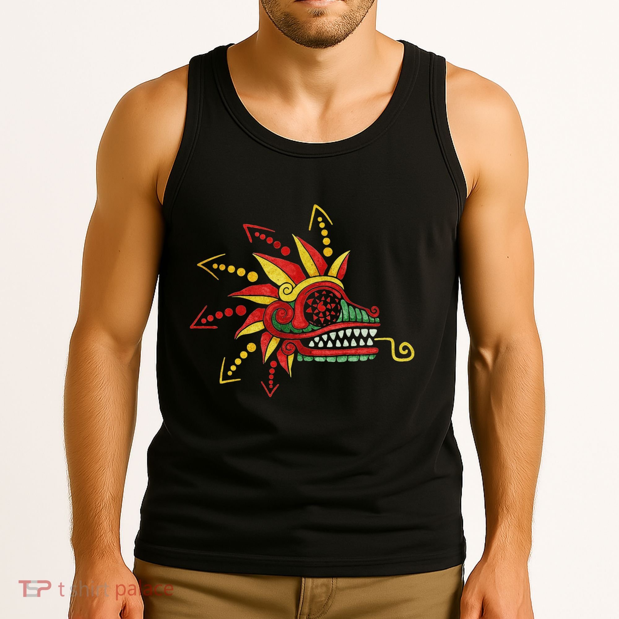 Quetzalcoatl Aztec Mayan Feathered Serpent Toltec Inca Tank Top