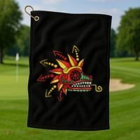 Quetzalcoatl Aztec Mayan Feathered Serpent Toltec Inca Golf Towel thumb 1
