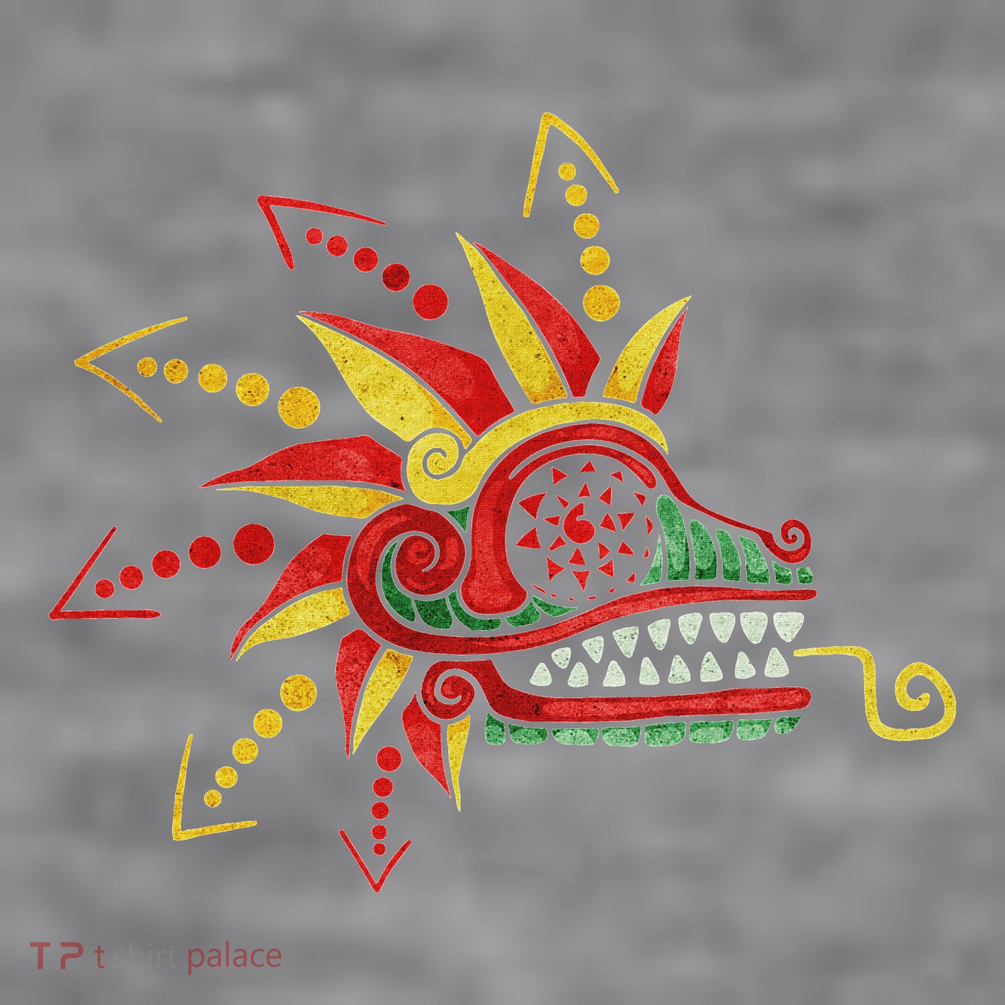 Quetzalcoatl Aztec Mayan Feathered Serpent Toltec Inca Women's Racerback Cropped Tank