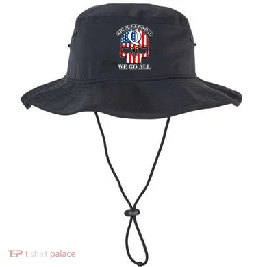 QAnon American Flag Skull Bucket Hat