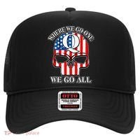 QAnon American Flag Skull Hat thumb 0