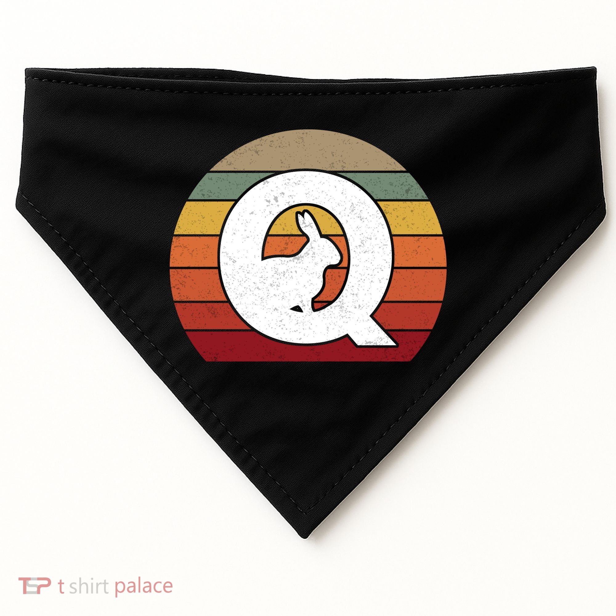 Qanon Conspiracy Rabbit Retro Q Anon USA-Made Doggie Bandana