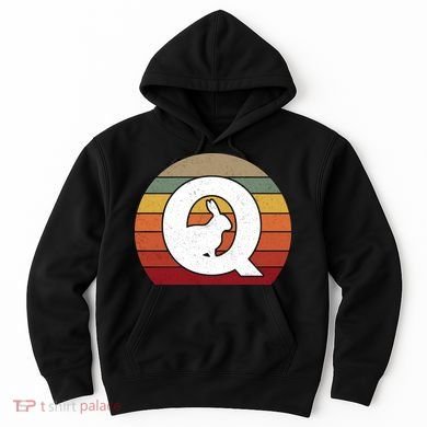 Qanon Conspiracy Rabbit Retro Q Anon Hoodie