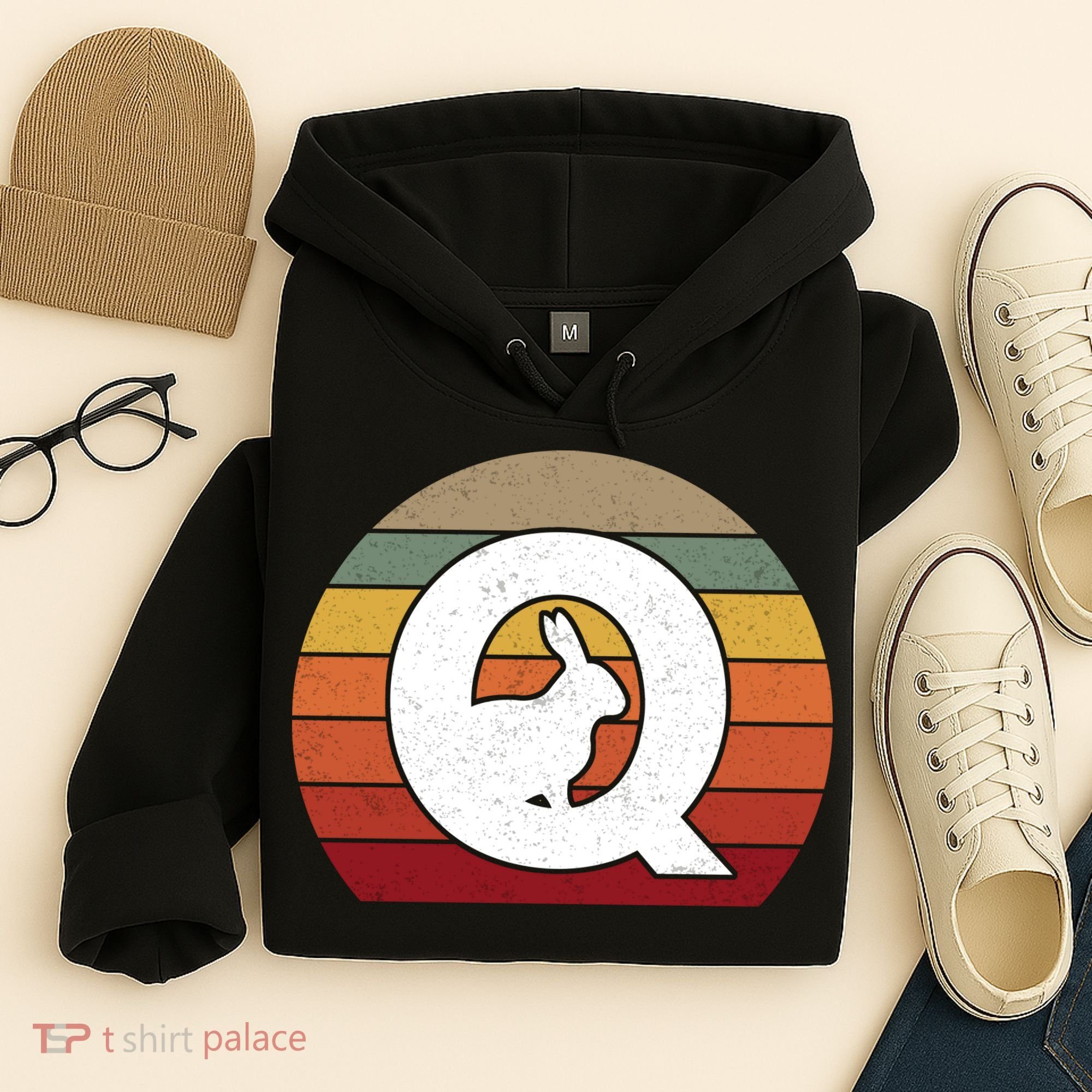 Qanon Conspiracy Rabbit Retro Q Anon Hoodie