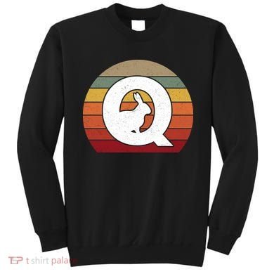 Qanon Conspiracy Rabbit Retro Q Anon Sweatshirt