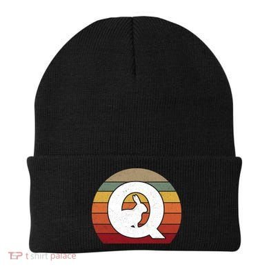 Qanon Conspiracy Rabbit Retro Q Anon Beanie