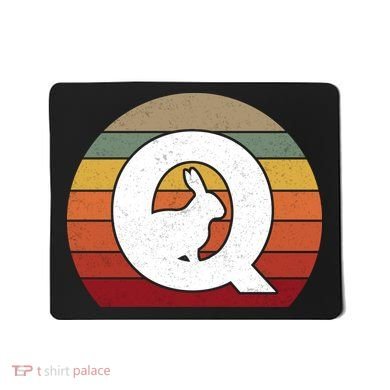 Qanon Conspiracy Rabbit Retro Q Anon Mousepad