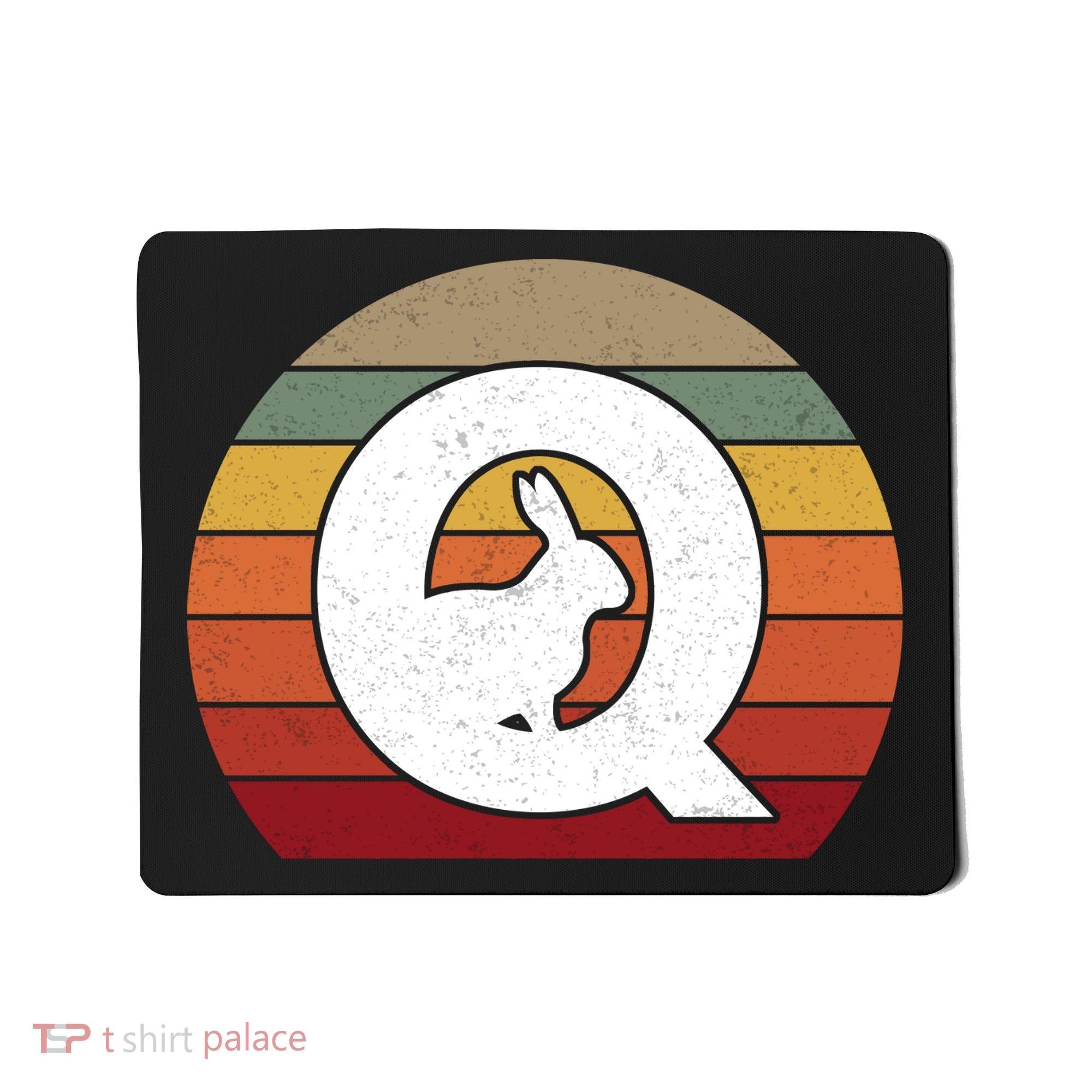 Qanon Conspiracy Rabbit Retro Q Anon Mousepad