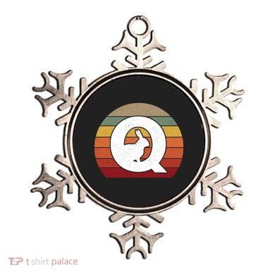 Qanon Conspiracy Rabbit Retro Q Anon Ornament