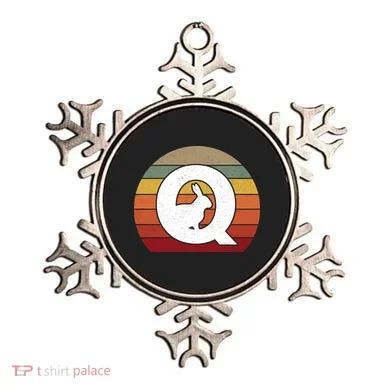 Qanon Conspiracy Rabbit Retro Q Anon Ornament
