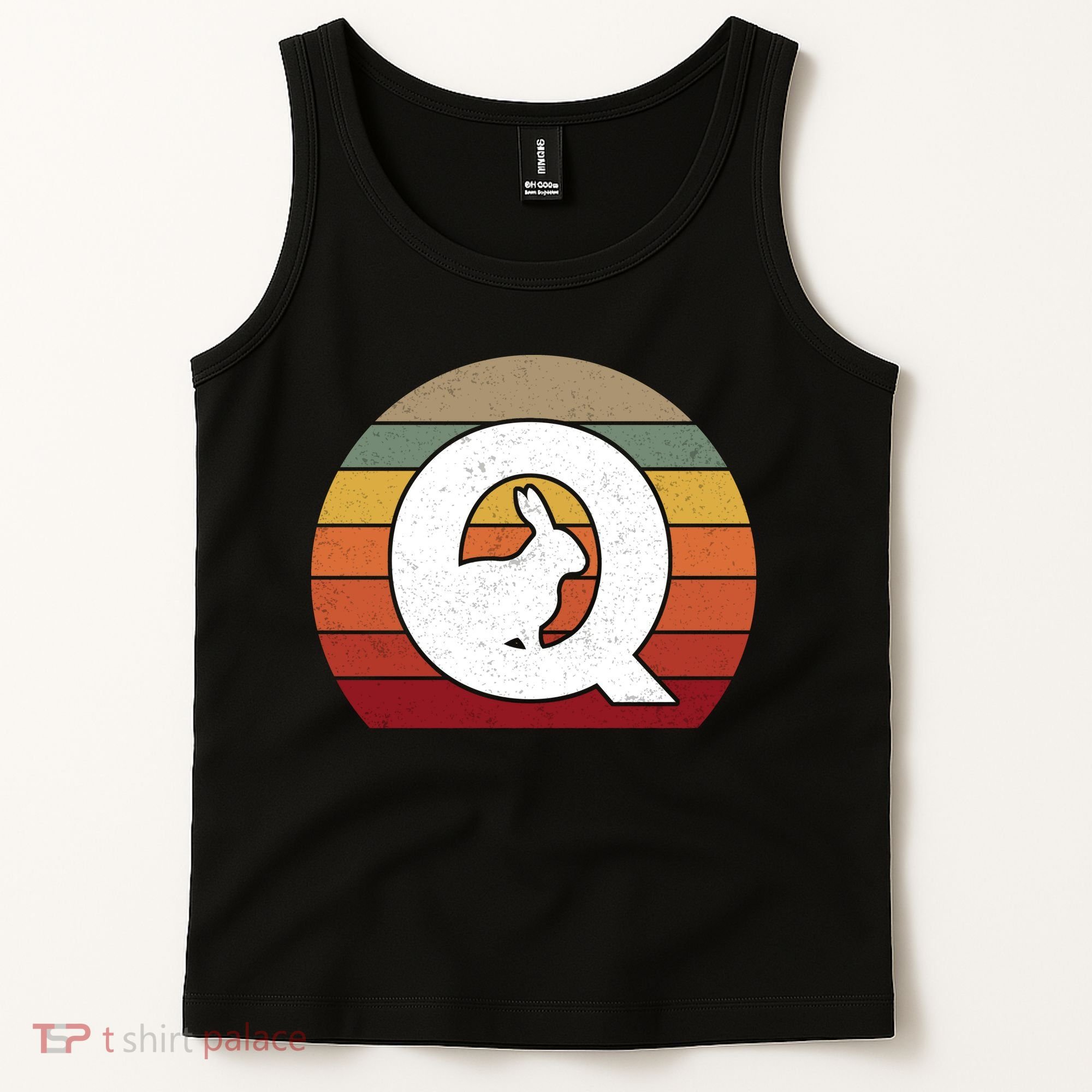Qanon Conspiracy Rabbit Retro Q Anon Tank Top