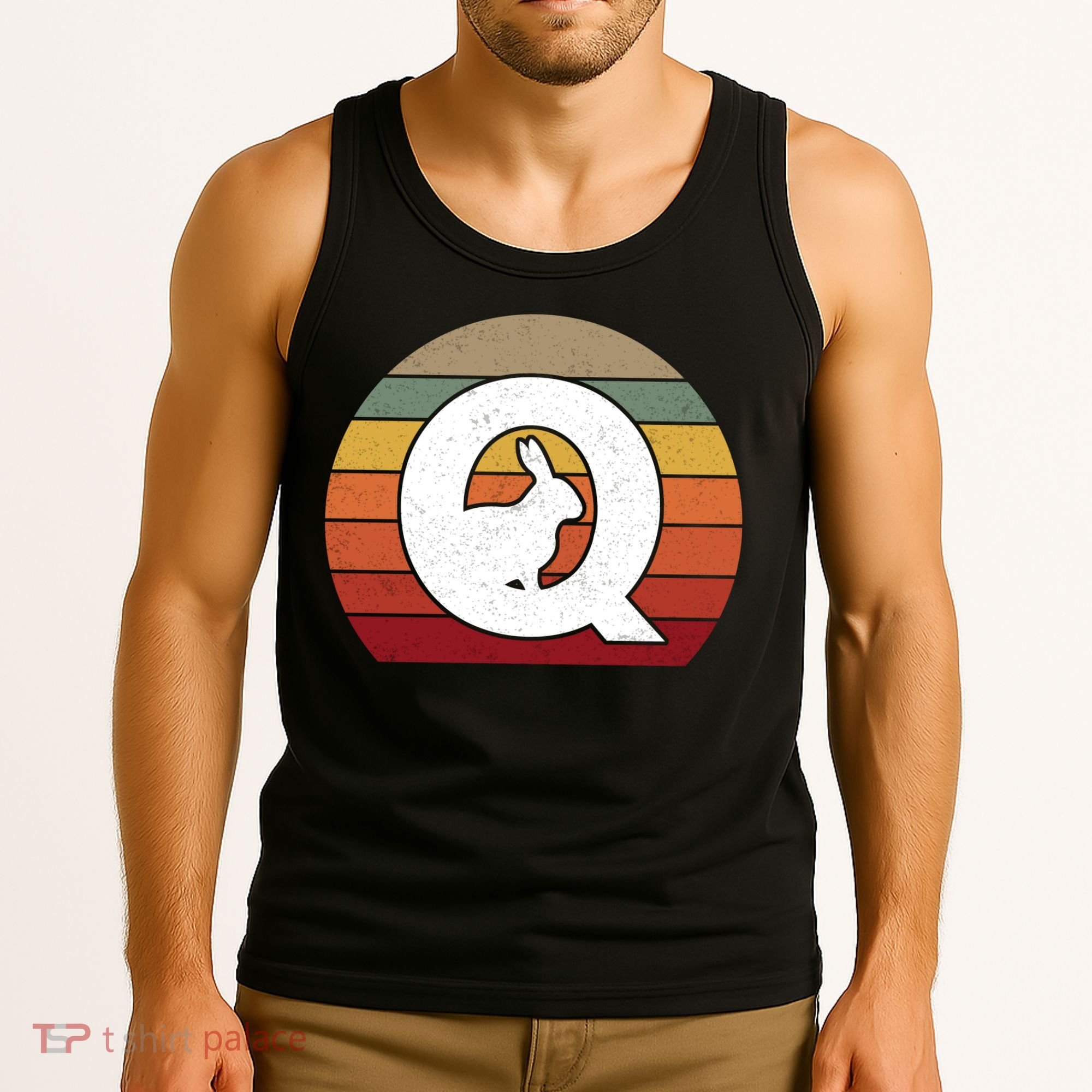 Qanon Conspiracy Rabbit Retro Q Anon Tank Top